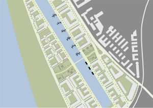 Städtebaulicher Lageplan des Deutzer Hafens