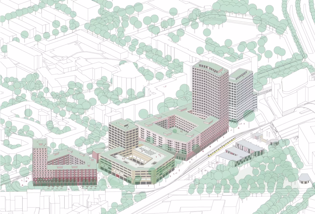 ULAP-Quartier: Vogelperspektive Phase 3