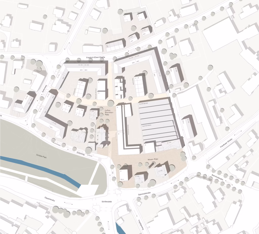Wettbewerb Bad Hersfeld Wever-Areal - Lageplan
