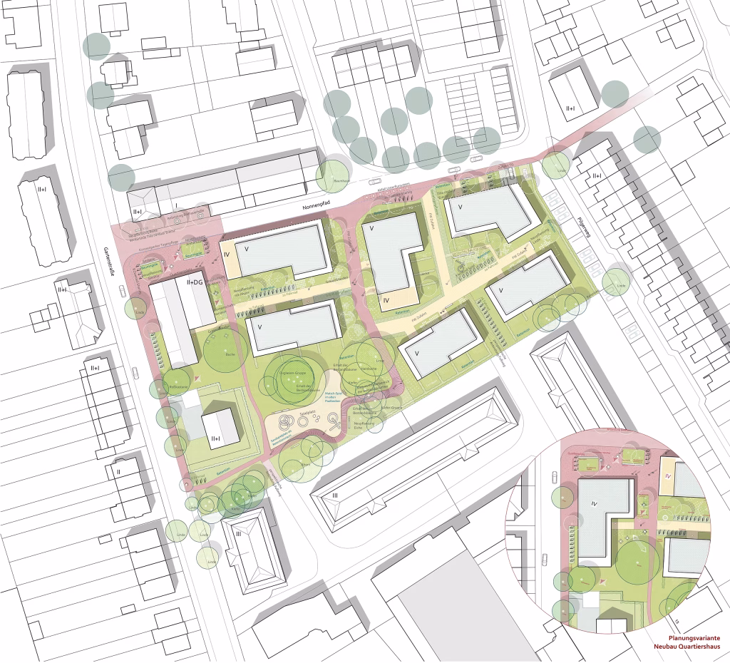 Neues Quartier Gartenstraße Bonn-Beuel: Lageplan