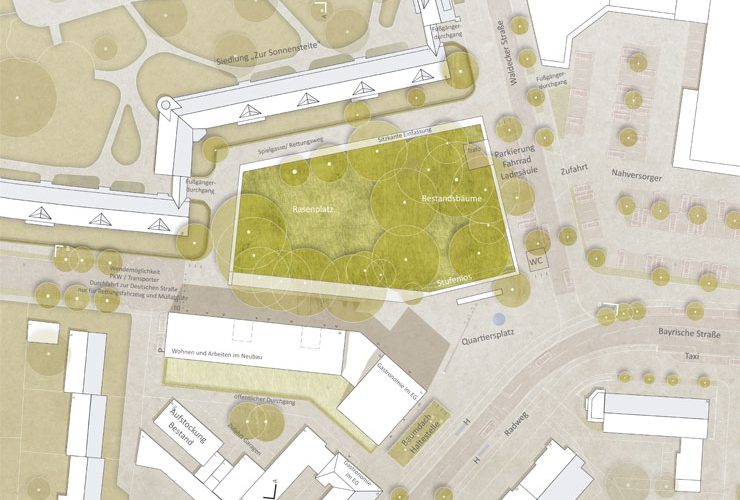 Städtebauliches Konzept Marktplatz Dortmund-Eving - Lageplan