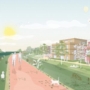 Perspektive Ems-Radweg/Uferpark