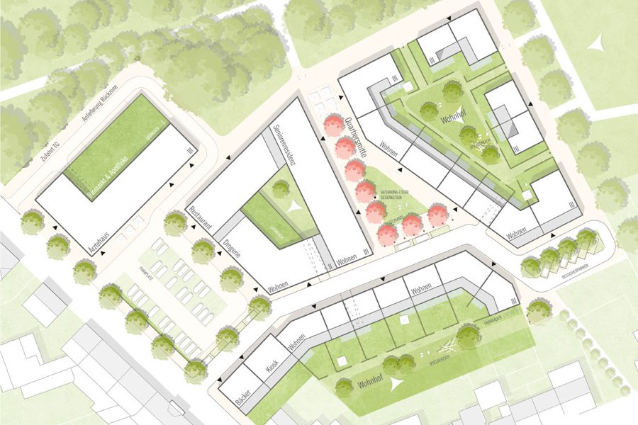 Wettbewerb Willich - Lageplan