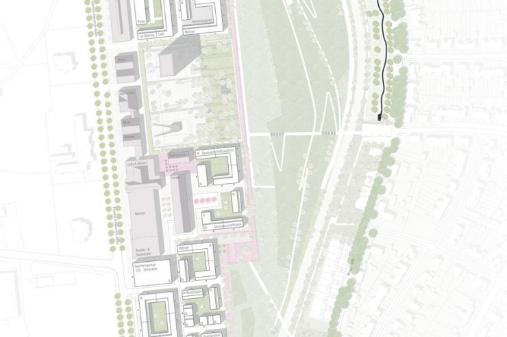 Wettbewerb Kamp-Lintfort: Städtebaulicher Lageplan