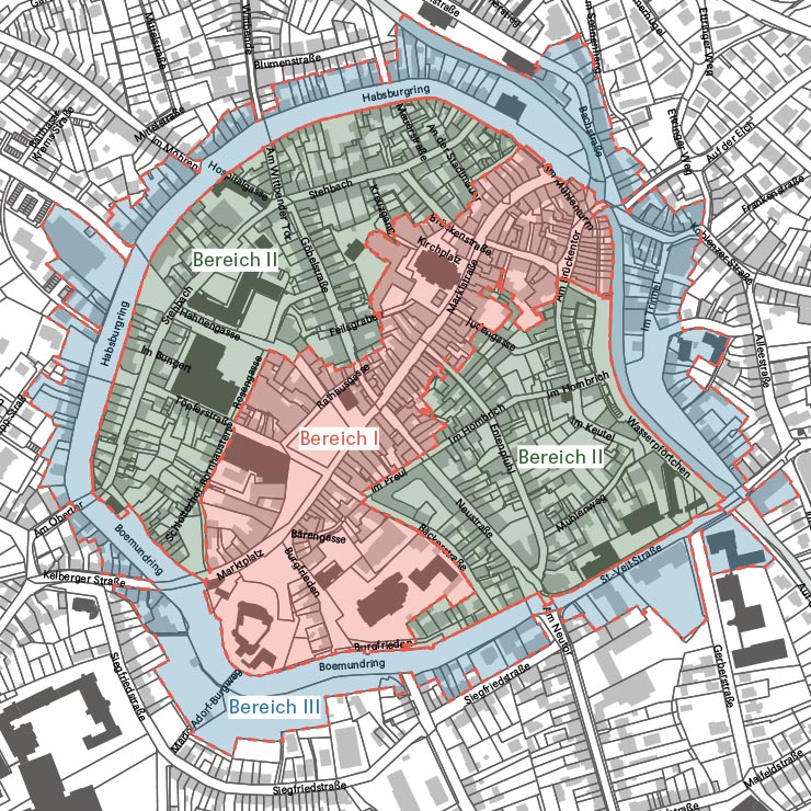 Geltungsbereich Gestaltungssatzung Innenstadt Mayen