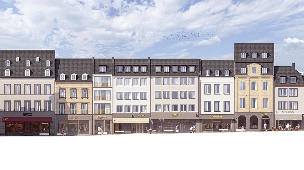 Fassadenabwicklung Marktplatz