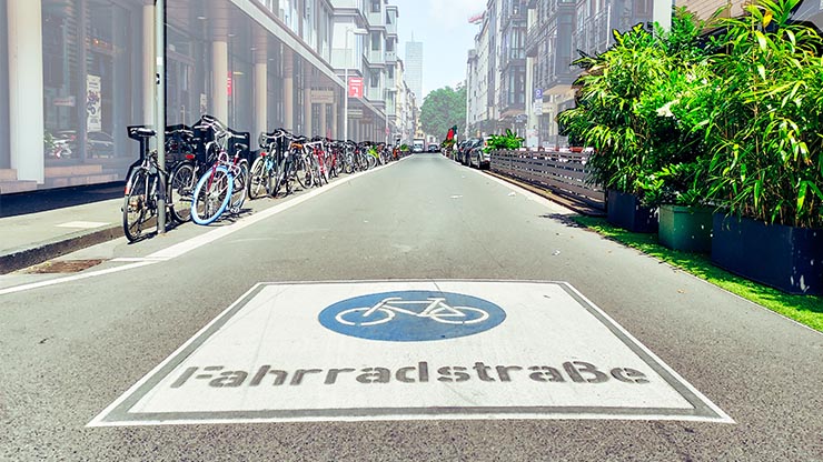 Abbildung Fahrradstraße Friesenwall