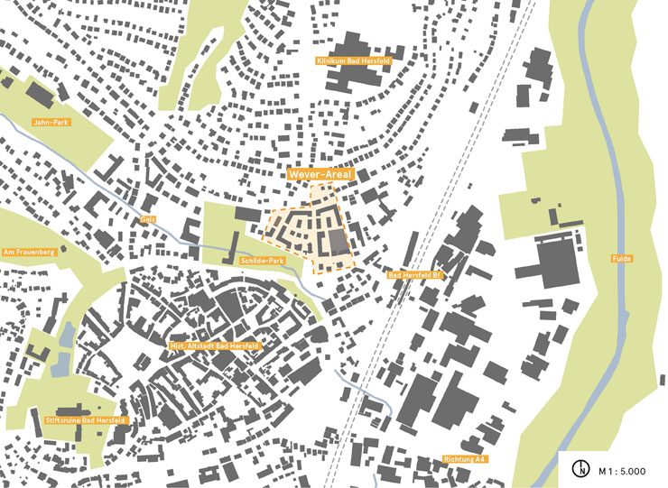 Wettbewerb Bad Hersfeld Wever-Areal - Übersichtsplan